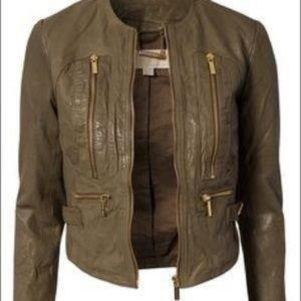 Moto leather jacket